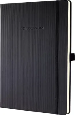 Produktbild von SIGEL CO110 Notizbuch Conceptum, Hardcover, ca. A4, blanko mit Linienpapier, schwarz, 194 S.