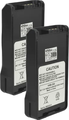 Produktbild von vhbw 2x Akku kompatibel mit Kenwood TK-3173K, TK-3170E4, TK-3170E6, TK-3360, TK-3178, TK-3173 Funkgerät, Walkie Talkie (1800 mAh, 7,2 V, NiMH)