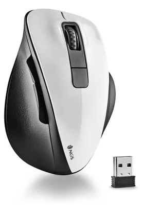 Produktbild von NGS Bow, rechts, Optisch, RF Wireless, 1600 DPI, Weiß