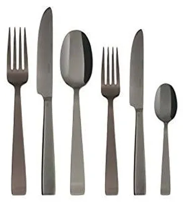 Immagine prodotto di Sambonet Flat Edelstahl/PVDschwarz Besteck 36tlg.Vh. S0015-S00019-62712B83