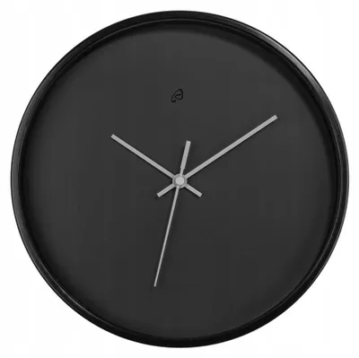 Obrázek produktu pro Analogové nástěnné hodiny: klasický design v černé barvě, průměr 25 cm, quartzový strojek, kovový rám a ručičky
