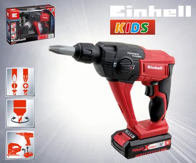 Produktbild von Happy People Einhell Kids Akku Bohrhammer, mit rotierendem Bohrer, mit Sound- und Lichteffekten, 41761