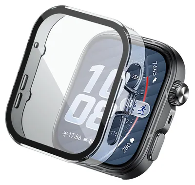 Immagine prodotto di Custodia protettiva trasparente in policarbonato per smartwatch Huawei Watch Fit 5 Pro, copertura totale