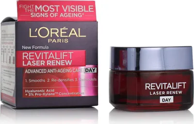 Produktbild von L’Oréal Paris Revitalift Laser Renew, trockene Haut, normale Haut, ölige Haut, Empflindliche Haut, Anti-Falten, Feuchtigkeitsspendend, aqua / water, glycerin, isohexadecane, hydroxypropyl tetrahydropyrantriol, dimethicone, isopropyl..., Revitalift Laser Renew Super Serum, Laser Renew Precision Eye Cream, Revitalift Laser Renew Night, Beauty awards