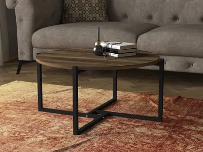 Immagine prodotto di Skye Decor, Noce- Noce TRH, colore noce, tavolini, 36,3x68x73 cm, 100% pannello di particelle rivestito in melamina