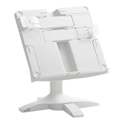 Produktbild von Buchständer Leseständer 0-160° Drehbare Buchhalter, 22,6-31,6cm Höhenverstellung, Weiß
