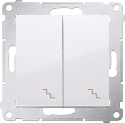 Zdjęcie produktu dla Kontakt-Simon DW6/2.01/11, Plastik, Biały, IP20, IP44, 250 V, 10 A, 75 mm