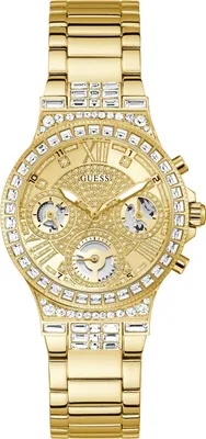 Produktbild von Guess Armbanduhr Damen Quinn Gold GW0988L2