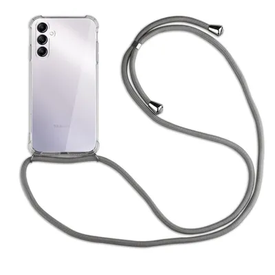 Produktbild von Handykette für Samsung Galaxy A14 Handyhülle mit Band Case Hülle mit Kordel Hand Grau