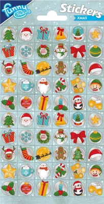 Produktbild von Kreativer Bastelgruppen-Weihnachtsaufkleberbogen