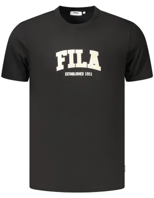 Produktbild von Herren Schwarz Kurzarm T-Shirt aus Baumwolle, Regular Fit