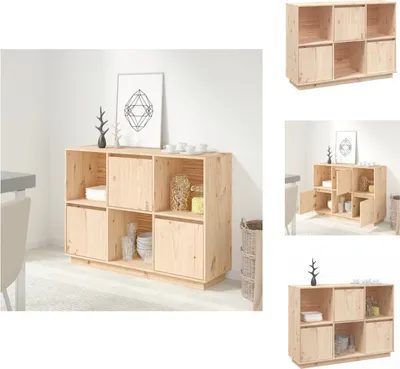 Zdjęcie produktu dla vidaXL Kredens 110,5x35x80 cm lita sosna - Kredensy