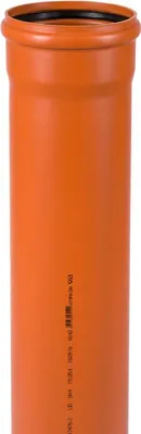 Obrázek produktu pro Osma KGEM SN4 PVC chladicí trubka, DN 200 x 4,9 x 2000 mm, oranžová