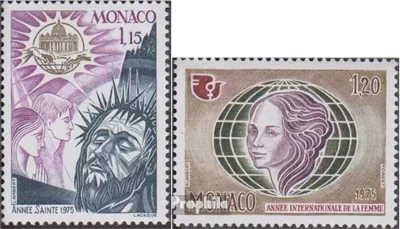 Produktbild von Briefmarken Monaco 1975 Mi 1179,1181 (kompl.Ausg.) postfrisch Heiliges Jahr