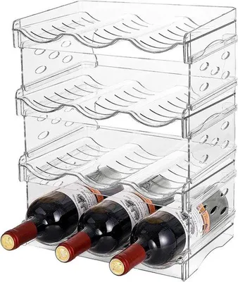 Obrázok produktu pre Sada držiakov na fľaše na chladenie – 4 kusy – na 12 fliaš – do kuchyne