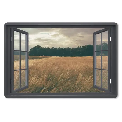 Produktbild von MuchoWow® Mauspad Mousepad Ansicht - Feld - Baum 27x18 cm - Mousepads - Maus Mat - Pad - Mausunterlage - Büroartikel - Desk Matten