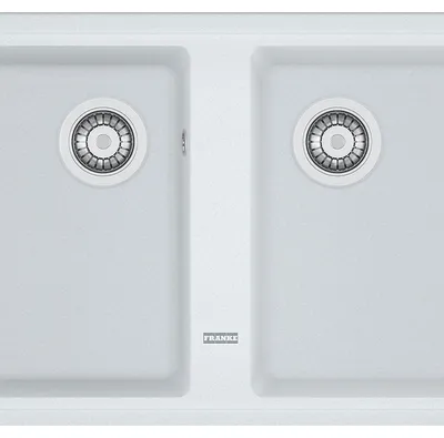 Produktbild von Franke BSG 620, Rechteckig, Fragranit, Weiß, 2 Becken, Rechteckig, 420 x 337 mm