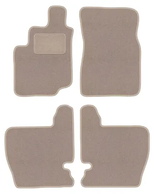 Obrázok produktu pre Velúrové autokoberce pre: SsangYong Musso 1993-2005 (SUV) – sada 4 ks, béžové, na mieru – Wielganizator LUX