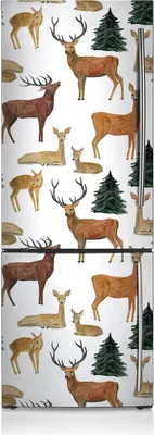 Produktbild von Kühlschrankmagnete Kühlschrank Magnetfolie Magnete Küche 60x205 cm - Wildhirsch.