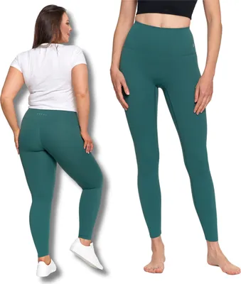 Produktbild von Damen-Sport-Leggings High-Rise Glatt Und Blickdicht Formend Moraj M