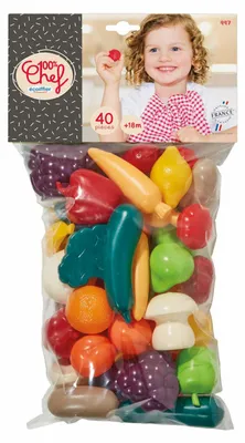 Produktbild von Ecoiffier Spielzeug Obst und Gemüse - 40-teiliges Kinderset