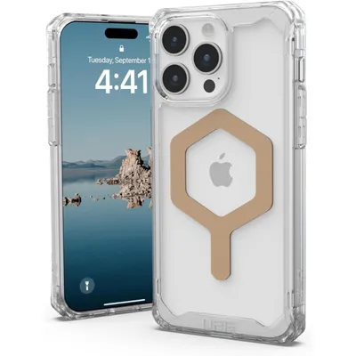 Produktbild von Urban Armor Gear 114305114381, Cover, Apple, iPhone 15 Pro Max, 17 cm (6.7"), Schwarz, Durchscheinend