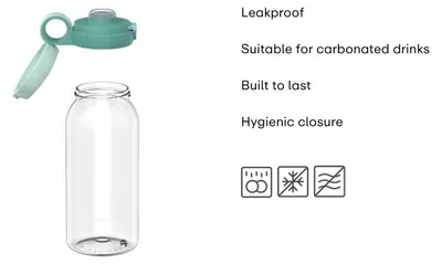 Produktbild von Drinkfles Flipdop Campus 600 ML Cool Pink