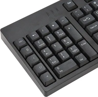 Zdjęcie produktu dla Ergonomiczna klawiatura dla leworęcznych, 109 klawiszy, USB – ergonomiczna konstrukcja – Plug-and-play – przeznaczona do biur i dla grafików