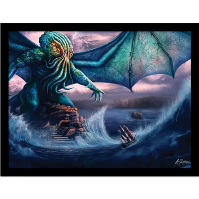 Produktbild von Anthony Christou - Gerahmtes Poster "Call Of Cthulhu" PM10750 (40 cm x 30 cm) (Bunt)