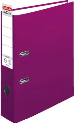 Obrázok produktu pre herlitz maX.file protect folder, šírka chrbta: 80 mm, bobuľový DIN A4, s plastovým obalom z PP, ochrana hrán,