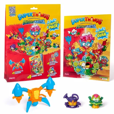 Obrázek produktu pro Akční figurky SuperThings Mutant Battle- Starterpack- Comic 4 figurky x 3 komiksy
