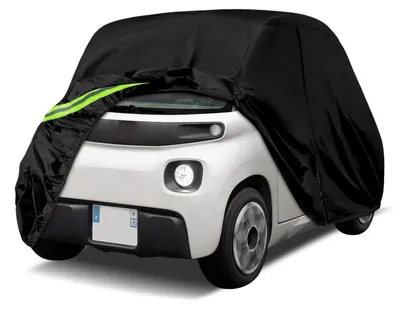 Produktbild von Vollgarage Autoabdeckung für Citroen Ami/Opel Rocks-e/Fiat Topolino 2020-2024, atmungsaktiv, wasserdicht, schwarz