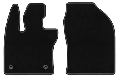 Produktbild von Velours-Fußmatten Vorne für Toyota Prius V 2023- (Liftback) – 2-tlg, Schwarz, passgenau – Wielganizator BASIC