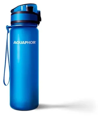 Produktbild von AQUAPHOR City, Wasserfiltration Flasche, 0,5 l, Blau