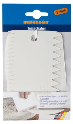 Produktbild von 2er Teigschaber EUROHOME® – aus Kunststoff, 10x0,3x17cm – Backe, backe Kuchen