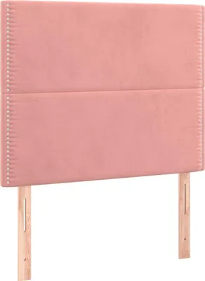 Produktbild von vidaXL Kopfteil Rosa 80x5x118/128 cm Samt