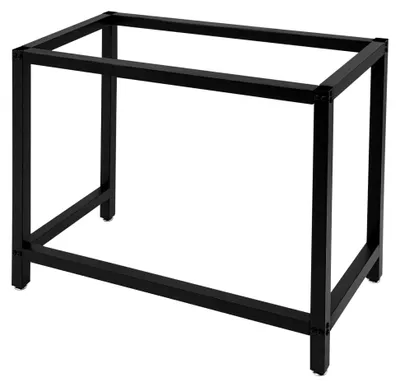 Produktbild von Werkbankgestell aus Stahl, 100x50x80 cm, Tragkraft 100 kg – Metallrahmen für Arbeitstisch, Werkstatt, Garage, mit verstellbaren Füßen