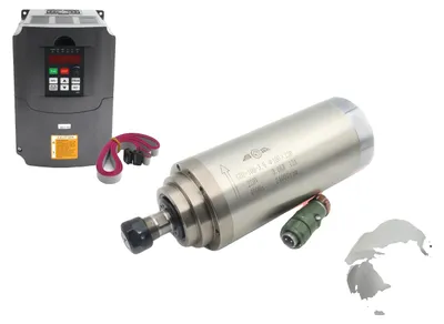 Obrázek produktu pro Vřetenový motor, vysokorychlostní, vodou chlazený, modernizovaný, s frekvenčním měničem, 220 V