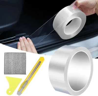 Imagen del producto de Película protectora de fibra de carbono, 3 cm x 10 m, autoadhesiva, para puertas de automóviles