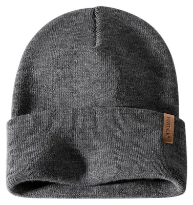 Immagine prodotto di Berretto da inverno da uomo, unisex, grigio scuro, in morbida lana