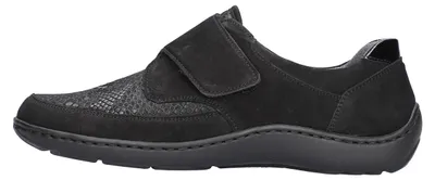Produktbild von Waldläufer Henni Klett-Halbschuhe Leder-Textil-Obermaterial mit Klett-Verschluss, Comfort Fit für eine entspannte Passform, Herausnehmbares Spezialfußbett mit Lederbezug
