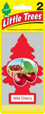 Immagine prodotto di Albero profumato Little Trees - Ciliegia selvatica - 2 pezzi - Albero profumato per auto - Profumo per interni