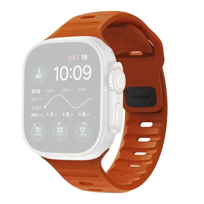 Zdjęcie produktu dla Nomad Sport Strap M/L, Orange - Aw Ultra 2/1 (49Mm) 9/8/7 (45Mm)/6/Se/5/4 (44Mm)/3/2/1 (42Mm)