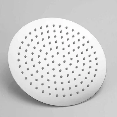 Image de Pomme de douche à effet pluie universelle avec rotation à 360°, inclinaison de 30° et diamètre de 20 cm
