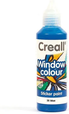 Produktbild von Repositionierbare Fensterfarbe Creall Glass - dunkelblau