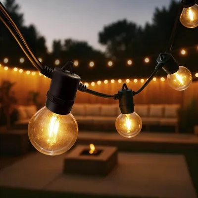 Produktbild von Ledvion LED Lichterkette Außen 42M IP54 22.5W 2200K Warm Weiß Outdoor