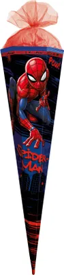 Produktbild von ROTH Schultüte groß Marvel Spider-Man 85 cm Spezialborte eckig Tüllverschluss ROT(H)-Spitze Zuckertüte Schulanfang