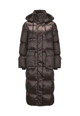 Produktbild von Milestone MSMira Damen Daunenmantel mit Abnehmbarer Kapuze – Dunkelbraun, Gr. 36