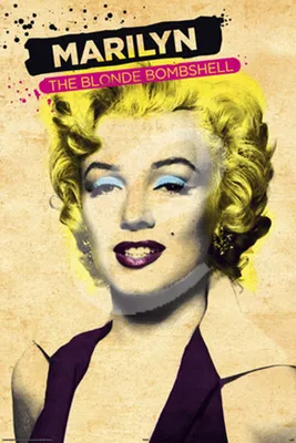 Produktbild von Marilyn Monroe - Paint - Film Movie Kino - Poster Druck - Größe 61x91,5 cm