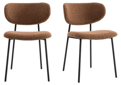 Produktbild von Furnihaus - Esszimmerstühle - Tilt 2er Set – Retro Design, Metallgestell, Bequeme Sitzfläche